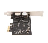 Denash Caja de Cambios Eficiente de Tarjeta de Red PCIe Dual Port 2.5g para Office -PC, Tarjeta Adaptadora de Red Ethernet para PC, Soporte de 10/100/1000 MBIT/S para el Uso de la Oficina en Casa