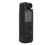 Denash Cámara 4K para Uso en el Cuerpo, Cámara Portátil, Videocámara Montada en el Cuerpo, Grabadora de Vídeo HD 1080P con Lente Giratoria de 180°, Batería 6H para Cuello, Bolsill