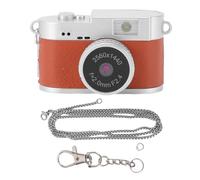 Denash Cámara Digital con Llavero 2K HD, Mini Cámara Portátil con Lente Ultra HD y Pantalla a Color de 1,47 Pulgadas para Grabación de Estudios de Viajes (Brown)
