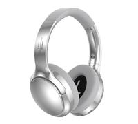 Denash Cancelación de Ruido sobre los Auriculares BT BT, BT 5.3 SONEREO SONERO, Tiempo de Reproducción de 12h, Diadema Ajustable, Conexión Multipunta, Control de Botón, Control (Silver)