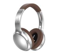 Denash Cancelación de Ruido sobre los Auriculares BT BT, BT 5.3 SONEREO SONERO, Tiempo de Reproducción de 12h, Diadema Ajustable, Conexión Multipunta, Control de Botón, Control (Brown)