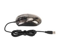 Denash Capacidad Transparente RGB Iluminación de Hornear Wired Mouse Ajustable dpi Oficina, 20 Millones de Veces Alrededor de la Vida útil, 13 Modos RGB