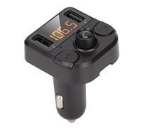Denash Cargador de Automóvil, Transmisor Bluetooth 5.0 FM con Doble USB Fast Charging 3.1A, Bluetooth Llamando Reproductor de Mp3 para Autos