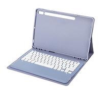 Denash Caso de Teclado de Tableta Desmontable Toque de Caja de Trackpad Inteligente con Teclado para S7 Plus 2020, S Slot de Lápiz Purple para Purple Touchpad para un Control Preciso, Protección