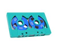 Denash Cinta de Casete en Blanco de Carrete a Carrete, Cinta de Grabación de Sonido de Metal de Doble Cara de 50 Minutos con Carcasa de ABS, para Grabación de Música Punk Rock Indie