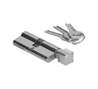 Denash Conjunto de Cilindros de Aleación de Aluminio Premium con 3 Claves Coincidentes, Duradera para Puertas de 35-50 Mm, Seguridad en el Hogar