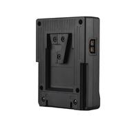 Denash Convertidor de Batería NP F a V de Montura, Adaptador de Batería Dual NP F con USB, Tipo C, DC, D Butes Tap, para Luces LED, Monitores, Cámaras, Teléfonos Inteligentes