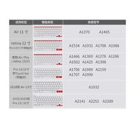 Denash Cubierta Protectora de Teclado de Silicona Poeta Duradero para Aire de 11 Pulgadas / 12 Pulgadas / 13/15/12/16 Versión Negra/Blue Lake (#4)