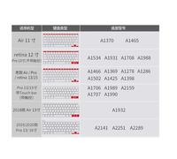 Denash Cubierta Protectora de Teclado de Silicona Poeta Duradero para Aire de 11 Pulgadas / 12 Pulgadas / 13/15/12/16 Versión Negra/Blue Lake (#7)