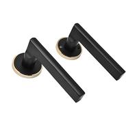 Denash de Bloqueo Space Aluminio Anti Colisión Mute Mute para Dormitorio de Puertas de Madera, Juego de Bloqueo Interior de Estilo Moderno
