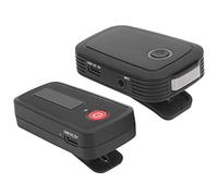 Denash Entrevista Profesional Inalámbrica Conjunto de Micrófono Lavalier para Grabación de Video, Camioneta de Sonido de 360 °, Micrófono Omnidireccional para Teléfono SLR, Plástico Negro 12.5 Oz