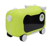 Denash Equipaje de Mano para Montar, Maleta de Viaje Multifuncional de Gran Capacidad para Aerolínea, Scooter 2 en 1 y Asiento con Asa Extraíble para Embarque (Green)