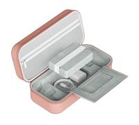 Denash Estuche de Transporte para ROG Ally X, Estuche Rígido de EVA con Gran Capacidad a Prueba de Agua y Rayones, para Consola de Juegos Portátil y Accesorios (Rosada)