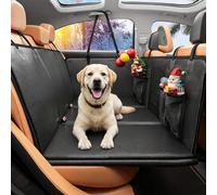 Denash Extensor de Asiento Trasero para, Funda Grande Impermeable para Asiento de con Fondo Duro, Funda Plegable para Asientos Traseros con Cuerda de Seguridad para Coches, SUV (Universal)