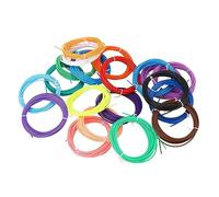 Denash Filamento para Bolígrafo de Impresión 3D, Material PCL de 20 Colores, 1,75 Mm, Respetuoso con el Medio Ambiente a Baja Temperatura, sin Burbujas, Acabado Liso, para