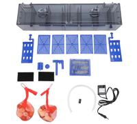 Denash Filtro de Acuario Hang On, Sistemas de Filtrado Progresivo con Oxigenación en Cascada para Tanques de Peces de 130 L, Diseño Colgante Doble para Mantenimiento de Agua (Enchufe Europeo 220V)