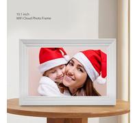 Denash Frame de Imagen Digital de 10.1 Pulgadas Pantalla Táctil, WiFi Álbum 32GB Almacenamiento de Fotos de Rotación Automática para la Aplicación Uhale Compartir con Ranura para