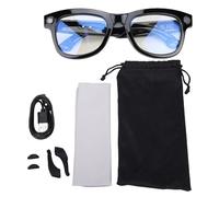 Denash Gafas Inteligentes AI Bluetooth 5.3 Traducción en Tiempo Real Más de 100 Idiomas Cámara 1080P Control de Música con Teclas Táctiles para Llamadas Viajes Negocios