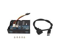 Denash GL3520 USB Chipset 3.1 Panel Frontal del Bosque 4 Puertos 19pin 5Gbps Enchufe y Reproduce XP / 7/10 / OS X / (2U+2C 19PIN)