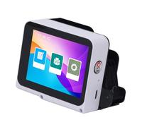 Denash Handheld -Ink Beam de Haz de Huella Servidor de Pantalla Táctil 600dpi para Imagen de Datos de Código de Barras, 28 Mini Impresor en Tela de Cuero acrylé