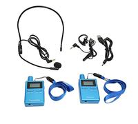 Denash HiFi Guía Inalámbrica Equipo de Interpretación LCD con Conferencia COREPHONES para Entrenamiento, Transmisión de 200 -m, Material ABS