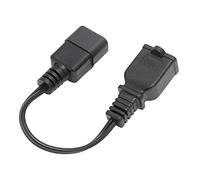 Denash IEC320 C14 Masculino a 1 15R Estable de Cable de Alimentación Femenina e Impermeable para Cámaras Digitales 100-250V