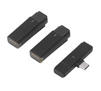 Denash Inversiones de Luz de Micrófono Lavalier Inalámbrico -SEÑAL Mic Mic para Entrevistas de Vlogs para Múltiples Personas Que Registran el Conjunto de Color ABS de 2