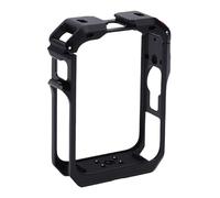 Denash Jaula de Metal Apto para Cámara Panorámica 360 con Tapa de Lente de Montaje de Expansión Múltiple Marco de Protección de Cámara de Bloqueo de Seguridad de Liberación Rápida, (Black)