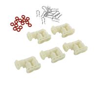 Denash Kit de Reparación de Conectores de Manguera Tipo F, 5 Conectores, 15 Abrazaderas, 15 Anillos, Compatible con Piezas de Repuesto de Línea de Agua de Máquina de café Jura