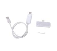 Denash Kit de Transmisor y Receptor Multimedia HD Inalámbrico 2.4G 5G 1080P 164FT Plug and Play Tipo C con Duplicación de Pantalla Dual y Carga Rápida PD3.0 para TV Telé