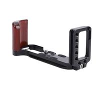 Denash L Empuñadura de Forma con de Madera, Agarre Estabilizador con Placa de Liberación Rápida, Accesorios de Soporte Accesorios, para XT30 XT30II XT10 XT20 Camera (Black)