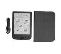 Denash Lector de Libros Eléctrico de 6 Pulgadas, Pantalla Táctil Pantalla Eink Memoria de 8 GB Batería de 2500 MAh Agarre Cómodo Ligero, con Soporte PDF EPUB MOBI, para Leer Documentos