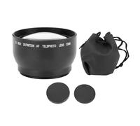 Denash Lente de Conversión de Telefoto 2X, Teleconvertidor HD de 52 Mm para Cámara, Vidrio óptico, Aleación de Aluminio Ligero, Rosca T2, Compatible con Filtro de 62 Mm.