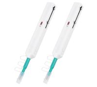 Denash Limpiador de Fibra óptica, Limpieza sin Alcohol sin Agua con Puntas Reemplazables para Conectores FC SC ST, Eliminación de Polvo Antiestático