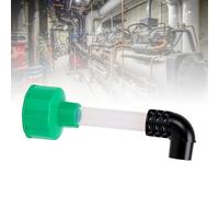 Denash Limpiador de Líneas de Drenaje de Aire Acondicionado, Herramienta Adaptadora de Tubería de HVAC a PVC con Tubo Transparente, Adaptador de Manguera de Vacío Húmedo de 1 Pulg (verde negro)