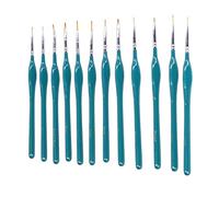 Denash Línea de Gancho Pen Alta Harditud 12 PCS Dibujo Pincel para Cómics, Acuarela, Pintura de Arte Birchnylon