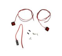 Denash Luces LED para Coche RC, Faros Delanteros de Potencia Positiva Negativa para Coches con Control Remoto, Accesorios de Luz para Coche de Fácil Instalación con Luces Marcadoras, Faro Delantero