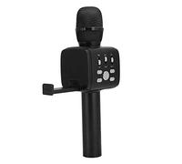 Denash Micrófono Portátil Portátil con un Micrófono para Teléfono para Fiestas de Reverbio Multifuncional Singing Mic 4.2 para Niños y Adultos Redgoldblackrose Gold (Black)