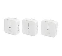 Denash Micrófono Wireless Lavalier con Función de Reducción de Ruido para la Reunión de Entrevistas en Vivo, Micrófono de Revistas de 2.4 GHz para Entrevistas con Noticias, Ingesta de Películas [ de