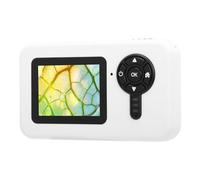 Denash Microscopio con Cámara 1000X, Kit Científico Portátil con Zoom Portátil de Alta Definición con Pantalla de 2 Pulgadas, para Investigación Académica y Observación Educativa (White)