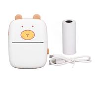 Denash Mini Impresora Portátil con Batería Recargable, Resolución de 200 PPP, sin Tinta, para iOS y, Adecuada para Oficina, Familia, Estudiantes y Niños
