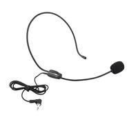 Denash Mini micrófono de Condensador con Cable montado en la Cabeza de 3.5 mm para Altavoz Amplificador de Voz