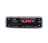 Denash Módulo de Placa decodificadora Bluetooth, SDM01BT + U-DX Módulo de Audio inalámbrico de Espectro de 4 Colores, Formato MP3 / WMA/WAV/FLAC/Ape, Compatible con USB/Tarjeta SD/Bluetooth