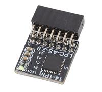 Denash Módulo de Plataforma de Confianza TPM2.0, Módulo de Seguridad de Reemplazo para la Placa Base 11, Pitch 2x7p 2.0 Mm 14-1 Pin, DDR4 DDR3, PCB Premium, para Z590 H570 Q570 B560