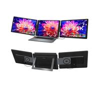 Denash Monitor de Pantalla Triple Portátil de 16 Pulgadas Pantalla QHD IPS de 2560x1600 Extensor de para Computadora Portátil Monitor Triple Extensor de