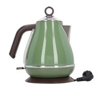 Denash Pantalla de Temperatura del Hervidor Eléctrico Protección de Quemaduras Secas 1.7 L Capacidad para Amantes del té Acero Inoxidable (verde oscuro)