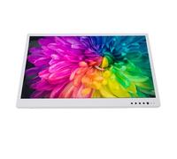 Denash Pantalla Industrial de 21,5 Pulgadas, Resolución con Interfaz Multimedia VGA HD, Puertos AV USB BNC, para Uso Comercial en Diversos Entornos (Enchufe de la UE)