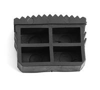 Denash Par de pies de Agarre de Goma para Escalera de Repuesto, Negro, de 60 mm x 23 mm
