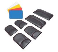 Denash Protector de Llavero de 6 Piezas, Estuche de Bloqueo de Señal de Fibra de Carbono, Bloqueador RFID Antirrobo, Estuche Protector de Señal de Llave de Coche para Seguridad de