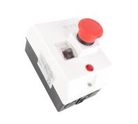 Denash Protector de Motor con Perilla de Parada de Emergencia, Lámpara de Señal, Disyuntor Impermeable IP55 6-10A 230/240V 400/415V 500V 690V, Protector de Sobrecarga del Motor para Equipos